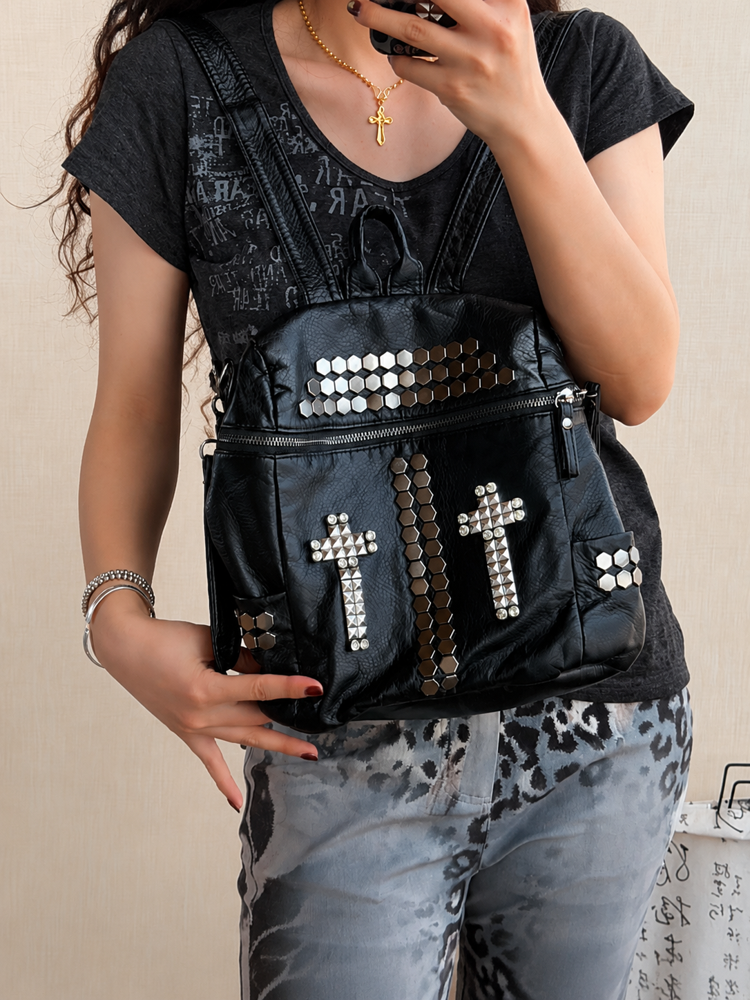 Iron Halo Studded Backpack