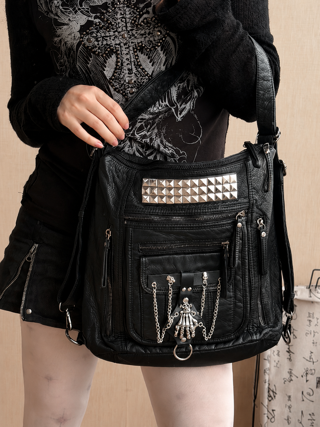 Rebel Chain Convertible Backpack Bag