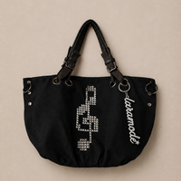 Echo Punk Canvas Messenger Tote