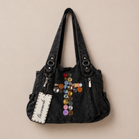 Vintage Cross Denim Rider Bag