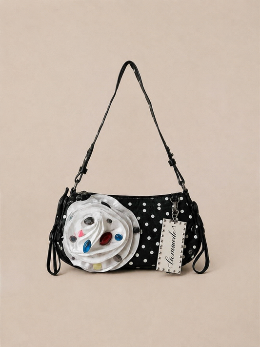 Luna Bloom Polka Shoulder Bag