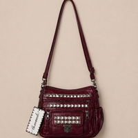 Crimson Riot Multi-Pocket Shoulder Bag