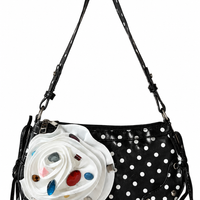 Luna Bloom Polka Shoulder Bag