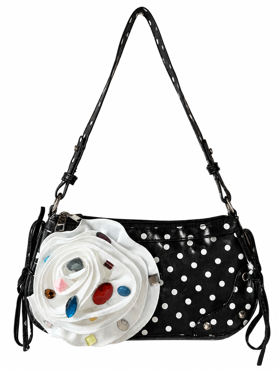 Luna Bloom Polka Shoulder Bag