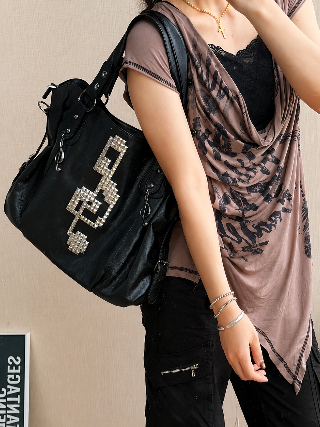 Rhythm Rivet Vintage Satchel