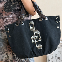 Echo Punk Canvas Messenger Tote