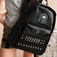Obsidian Croc Skull Backpack